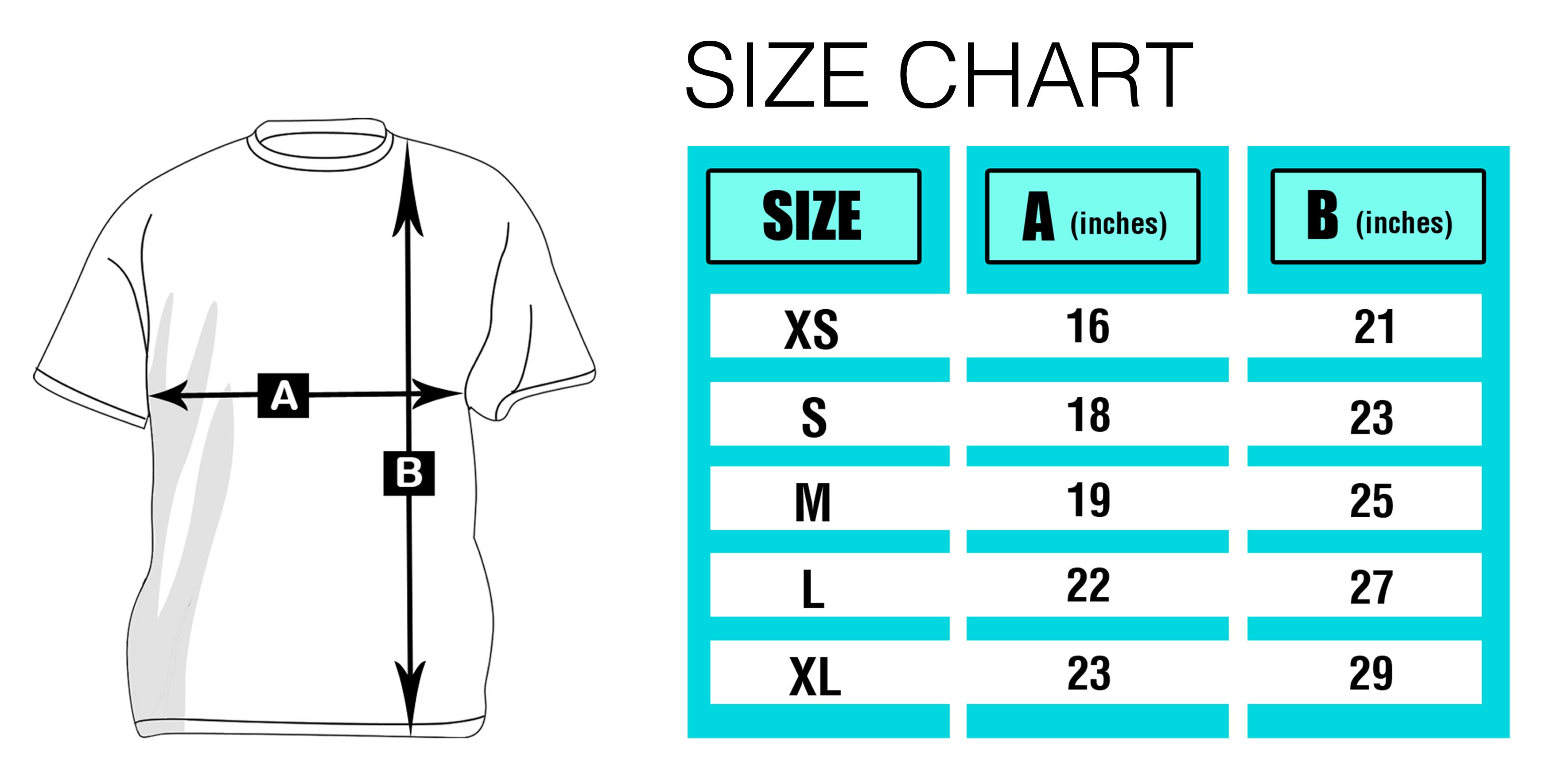 Medium T Shirt Size Chart